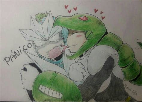 snake Man x Gemini man by NyaoiJoJo on DeviantArt.